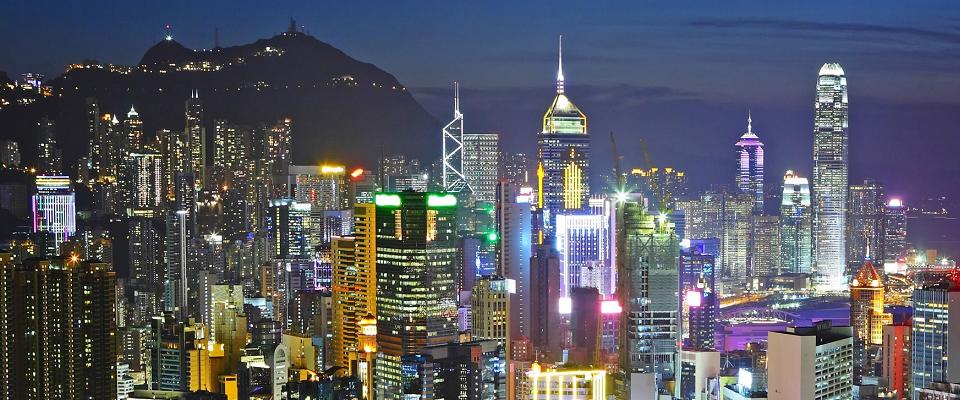 Hong Kong Night Sky Line